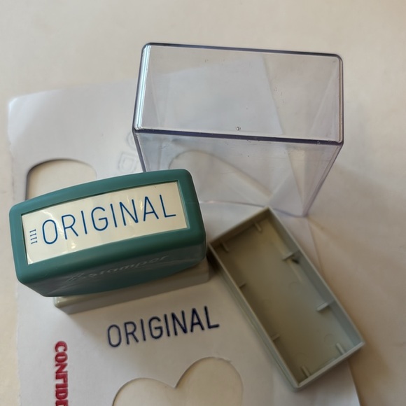 XStamper self inking stamps blue and red ink X-Stamper self inking office stamps - Picture 10 of 15